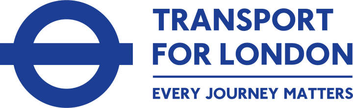 The image is the logo of Transport for London (TfL). It features a distinctive roundel symbol on the left, which consists of a blue circle intersected by a horizontal blue bar. To the right of the roundel, the words "TRANSPORT FOR LONDON" are written in bold, uppercase blue letters. Below this, a horizontal blue line separates the tagline "EVERY JOURNEY MATTERS," which is also in uppercase blue letters but in a smaller font size. The overall design is clean and professional, emphasizing the importance of every journey within London's transport network.