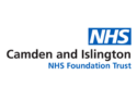 The image is the logo of Camden and Islington NHS Foundation Trust. It features the iconic "NHS" logo in white letters within a blue rectangle on the right. To the left of the NHS logo, the text "Camden and Islington" is written in black, bold letters. Below that, in smaller black text, it says "NHS Foundation Trust." The overall design is simple and professional, reflecting the branding of the National Health Service in the UK.
