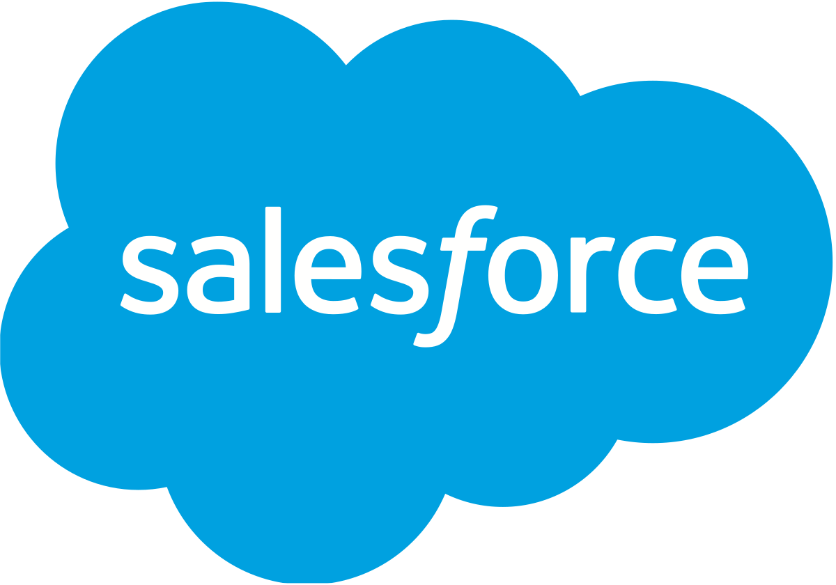 This image features the Salesforce logo, presented as white text within a distinctive light blue cloud shape, symbolising its cloud-based technology. Salesforce is a global leader in customer relationship management (CRM) software, providing tools for sales, marketing, and customer service optimisation. The logo's clean and modern design reflects Salesforce's focus on innovation and usability. At Change Management Library (CML), we support organisations in adopting Salesforce through tailored change management strategies, ensuring accessibility, user engagement, and seamless integration into existing processes for impactful digital transformation